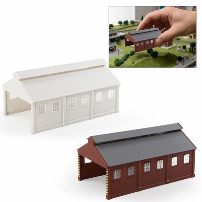 Evemodel JZN5531 N Scale 1:160 Not-built Loco Maintenance Building Service Shop for Model Railroad