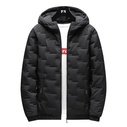 Fashion Winter Men's Padded Hooded Parkas Warm Clothes Trendy Down Cotton Puffer Jacket Loose Coats Thickened Warm Bread Jackets