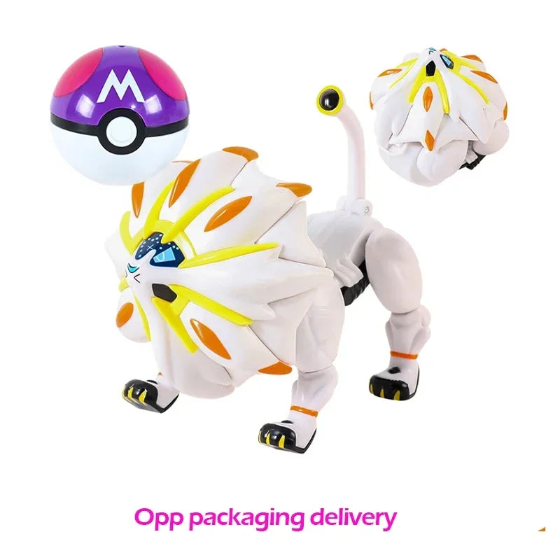 Pokemon Pokeball Figure Pikachu Dragonite Lapras Psyduck Mewtwo Gyarados Solgaleo Lunala Eevee Poke Ball Toy Kids Birthday Gift