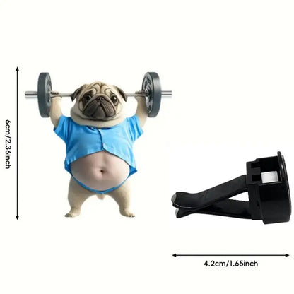 Vent Clips Air Freshener Auto Perfume Fragrance Weightlifting Dog Shape Vehicle Fragrance Auto Perfume Scents For Women Men