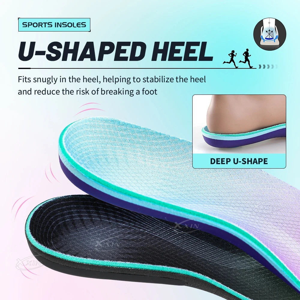 【Xxin】Arch Support Insole Orthopedic Shoe Pad Flat Foot Insert Sport Elastic Breathable Insoles Size35-46