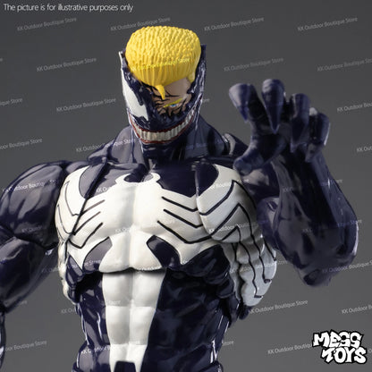 NEW Mess Toys Venom Lethal Neighbor Spider Man Symbiotic Black Suit Messtoys Spiderman Anime Action Figure Model Doll Gifts Toys