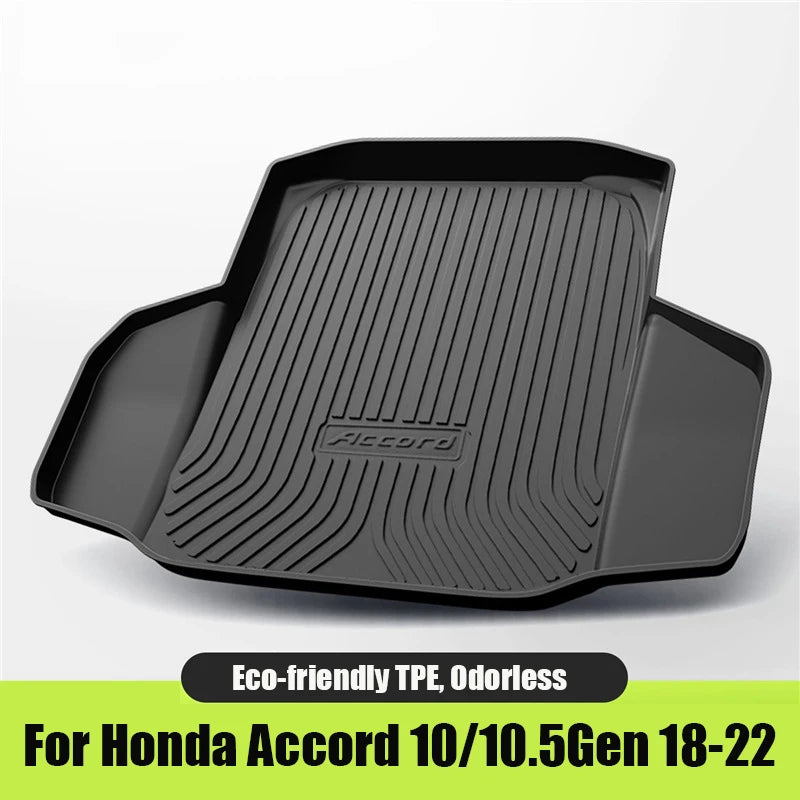 Custom Fit TPE Cargo Liner For Honda Accord 7th-11th Gen 2003-2023 Odorless Anti-Slip Waterproof Durable Trunk Mat Car Accessori
