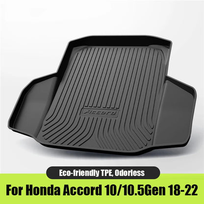 Custom Fit TPE Cargo Liner For Honda Accord 7th-11th Gen 2003-2023 Odorless Anti-Slip Waterproof Durable Trunk Mat Car Accessori