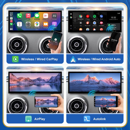 CN Road Top 12.3 Inch Touch Display For Audi A3 S3 2014-2019 Multimedia Player Andriod Auto Link GPS Carplay Screen Car Play