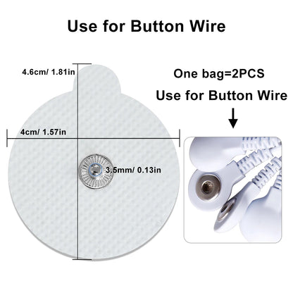 50/100pcs Round TENS EMS Electrode Pads for Pulse Electric Digital Massage Machine Gel Slimming Muscle Stimulation Patches