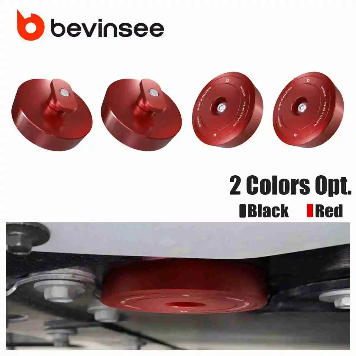 BEVINSEE 4Pcs Aluminum Jack Puck Lift Pad Adapter Jacking Tool For Chevrolet Corvette C5 C6 C7 C8 GS Z06 ZR1