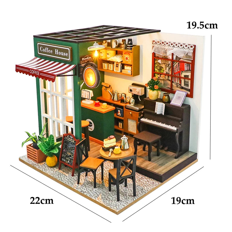 Mini DIY DollHouses Kit Flower House Handmade 3D Puzzle Assembly Building Toys Home Bedroom Decoration With Furniture Doll House