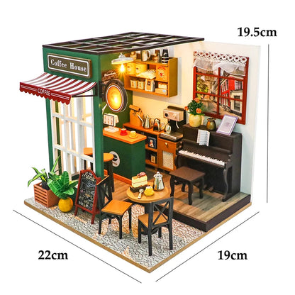Mini DIY DollHouses Kit Flower House Handmade 3D Puzzle Assembly Building Toys Home Bedroom Decoration With Furniture Doll House
