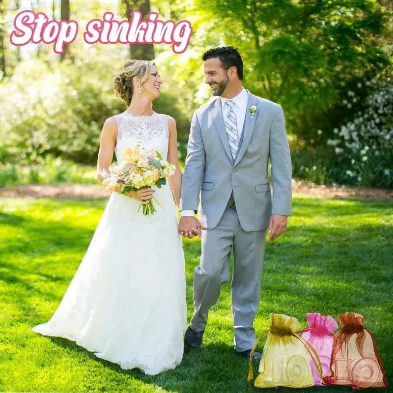 21 Pairs Clear Grass Heel Protectors, Anti-Sink Heel Stoppers for Walking on Grass and Uneven Floor, S/M/L