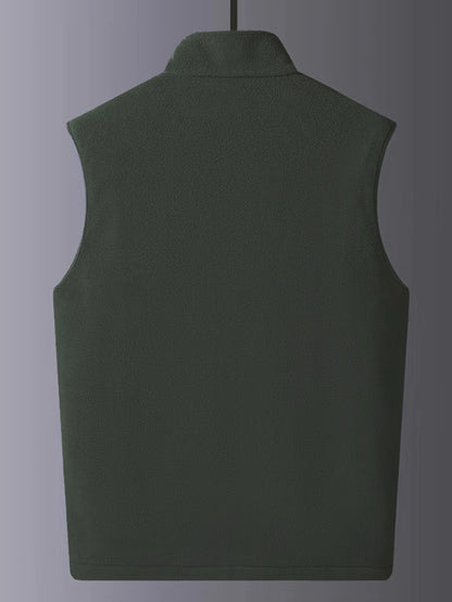 Men's Autumn Winter Faux Suede Vest Warm Stylish Versatile Lightweight Fashionable Clothing Accessory
