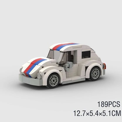 MOC Speed Sports Super Race Car Model Building Blocks Pickup Police Bricks City Racing Vehicle SUV Technical Rally Sport Toy