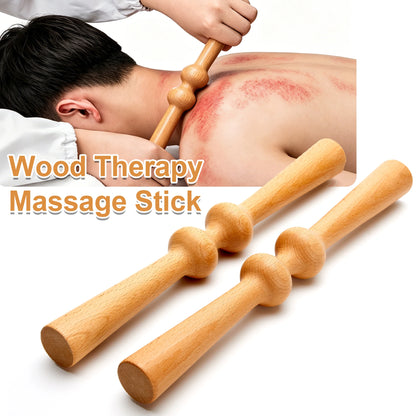Wood Therapy Massage Stick Scraping Stick Cellulite Lymphatic Drainage Anti Cellulite Muscle Release Roller Massage Fitness