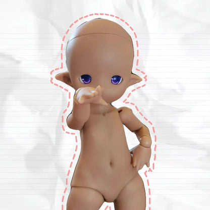 Original 1/6 Doll Parts White/Tan Skin 2.0 Version Doll's Body for Imomodoll Soft Rubber Diy Toys Girls Dress Up Birthday Gift