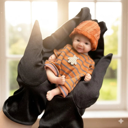 6Inch Mini Palm Reborn Doll Boys&Girls 3D Painted Whole Body Silicone Realistic Newborn Baby Doll Toys For Kids Gift Bebê Reborn