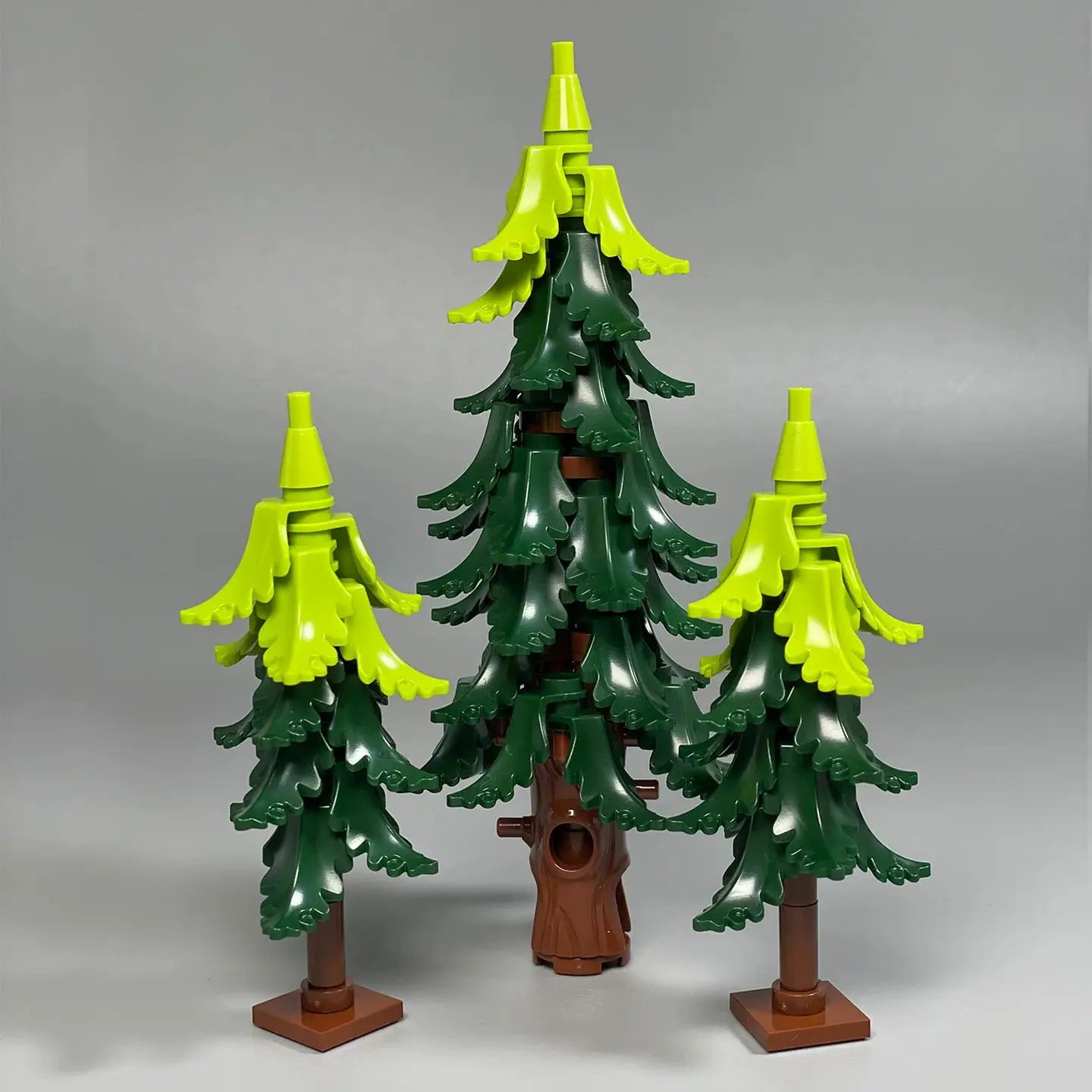 MOC City Garden Building Block Set – DIY Assembly Pine & Pine And Cypr, Street View Forest Plants, Trunk Leaves Grass Accessorie