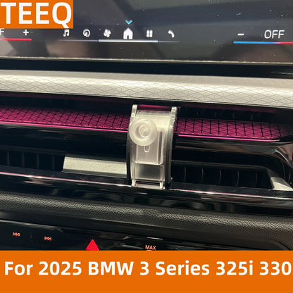 Car Phone Holder For 2025 2026 BMW 3 4 Series 330i 320 Exclusive Base GPS Stand Magnetic Chargre Interior Accessories