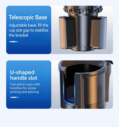 Cup Holder Tray for Car Dual Cap Holder 4 In 1 Adjustable Car Cup Holder Car Drink Phone Holders Snack Tray Expander