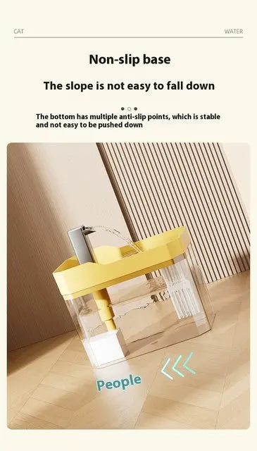 R USB Automatic Water Drinking Fountain Dispenser live water circulation Cat Water Bowl Removable with Pump Water Filter Silent