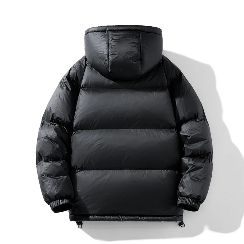 2024 Winter New Men's Goose Down Hooded Down Jacket with Thickened Warmth and Cold Resistance, Same Style for Men and Women