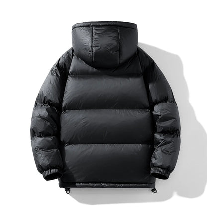 2024 Winter New Men's Goose Down Hooded Down Jacket with Thickened Warmth and Cold Resistance, Same Style for Men and Women
