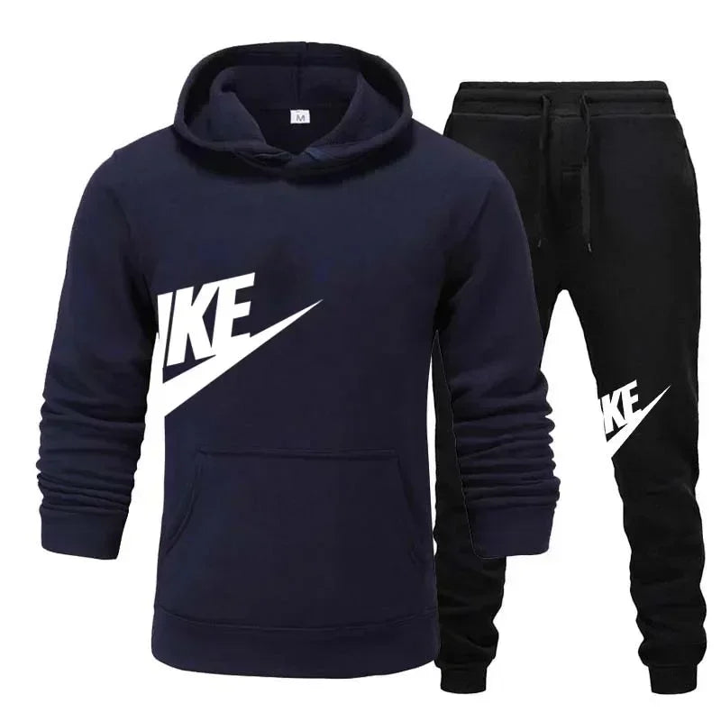 2025 Men's Sport Outfit, fashionable men's and women's casual suit hooded sweatshirt outdoor winter/spring sport hooded sweats