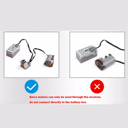 MOC Enhanced Red Diamond Mould King M/XL/L/Servo Motor Building Blocks Power Remote Control PF Functions 8883 8882 88003 88004