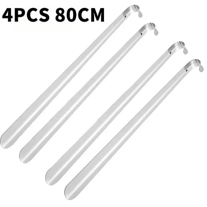 80cm Extra Long Shoe Horn Stainless Steel Silver Metal Shoes Remover Shoehorn Lifter Aid Slip Shoe Pull Tool Shoespooner