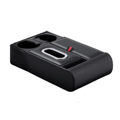 Car Armrest Storage Box Heightening Pad Tissue Box Water Cup Holder Multifunctional Car Storage Box Luxury Console Armrest Pad
