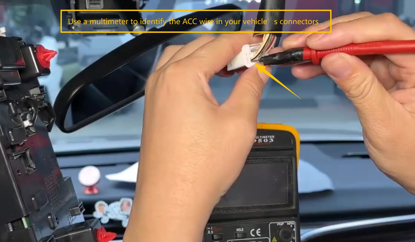 FitDVR Dash Cam Adapter for Universal Car Model, LED Display, USB Power Source Cable, DVR Accessories, Easy to Install, D3-044