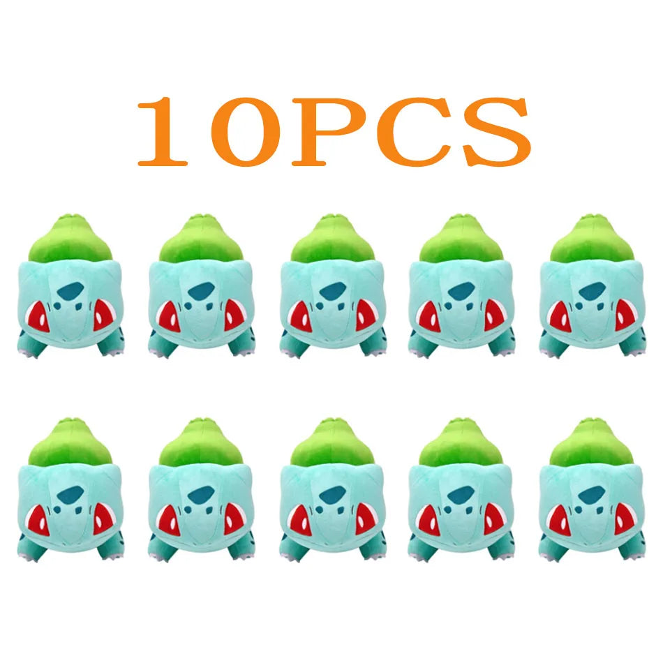 10pcs Pokemon Official Plush Toy - Charmander, Squirtle, Pikachu Plush, Bulbasaur Stuffed Animal Toy, Pokemon Doll Birthday Gift