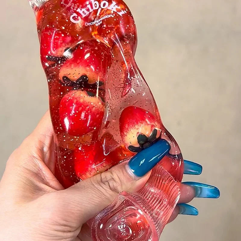 Fruit-Flavored Maltose Toothpaste Stress ReliefToy Soft Slow Rebound Squishy Squeeze Fidget Sensory Toy Adult Gift Mochi Squishy
