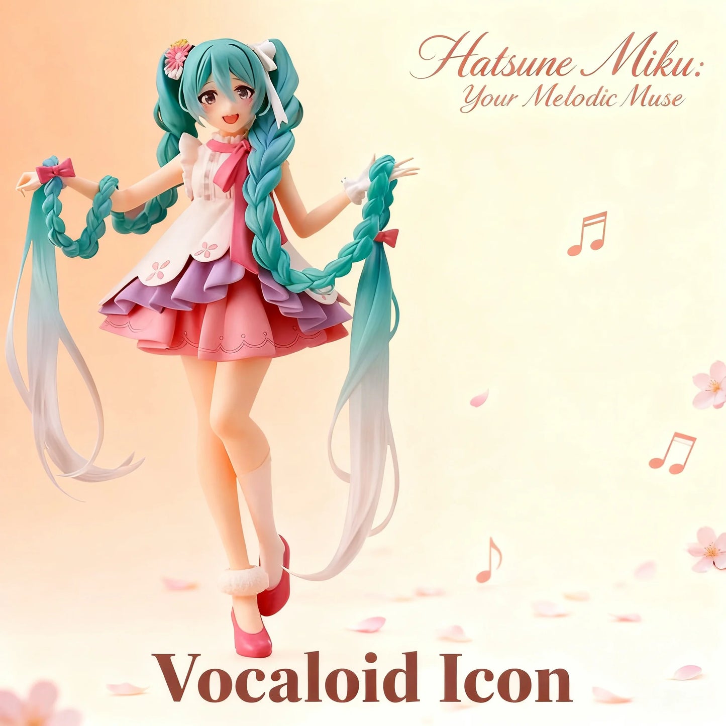 Hatsune Miku Future Anime Figure Vocaloid Kawaii Collectible Statue Model Desktop Decor Otaku Gift Doll Japanese Fans