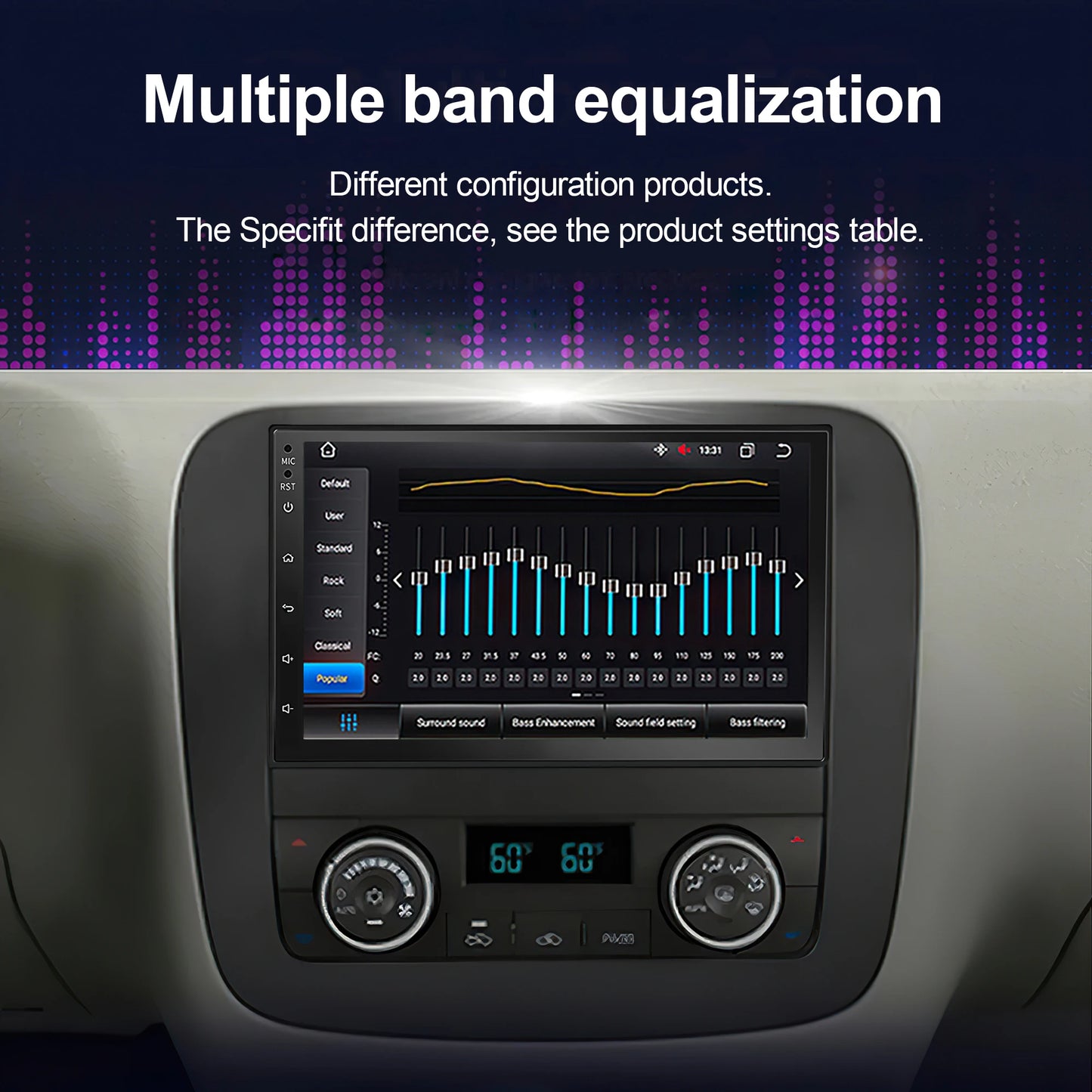 XIMA 7 Inch 2 Din Wireless Carplay Android Auto Car Radio Multimedia Video MP5 Player With BT FM Stereo Autoradio Audio USB TF