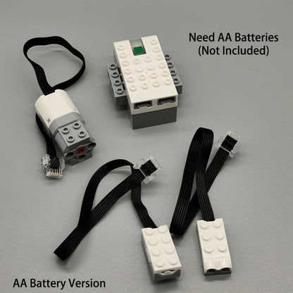 88002 80003 80004 High-Tech Parts MOC Motor Servo Power Functions Motor Multi Tool PF Model Building Blocks Compatible With LEGO