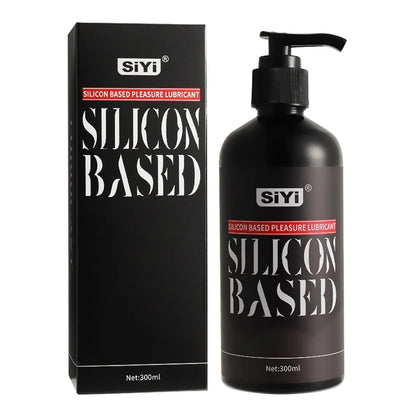 300ml Silicone-Based Lube with Press Pump,  Stringy Anal Lubricant Suitable for Sex Toys Ideal for Toys and Couples