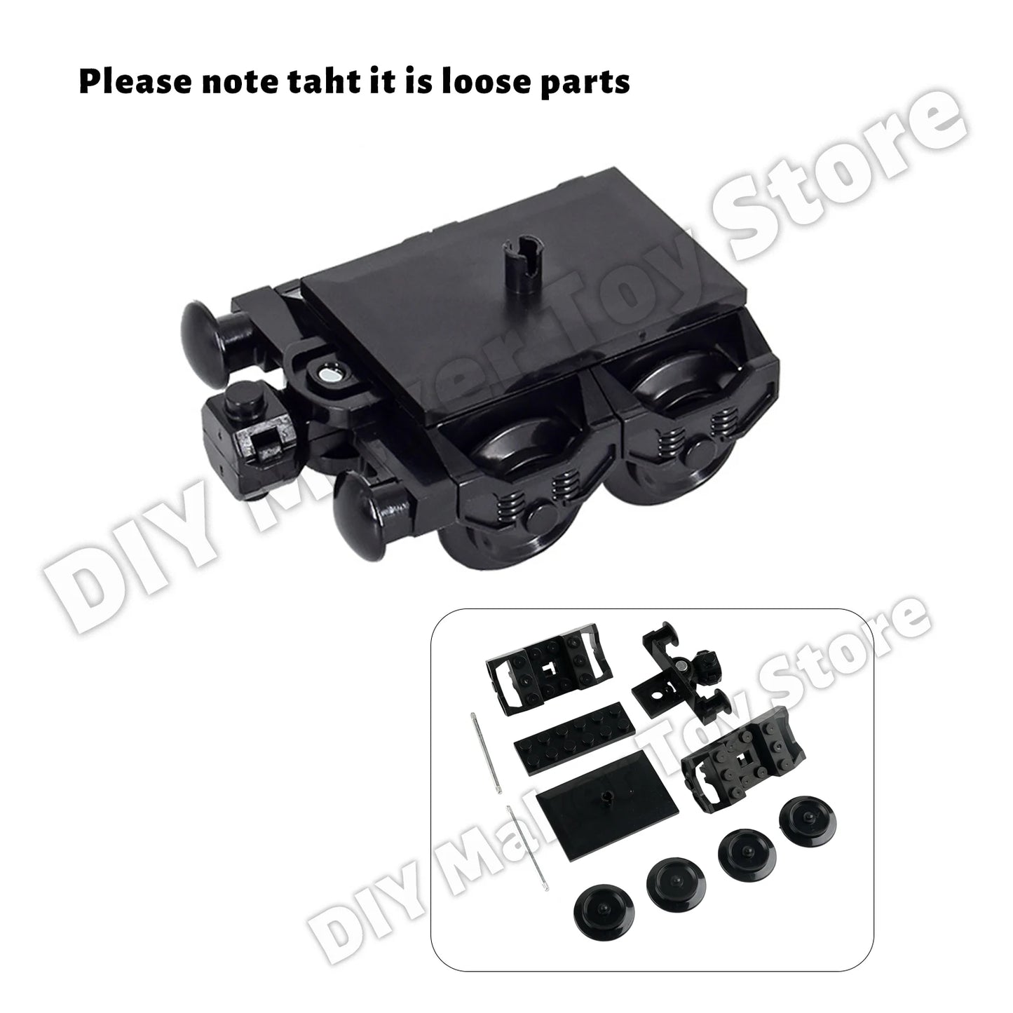MOC Train Motor Wheel Kit Building Blocks Technology Parts Pack Power Functions Train Expansion Bricks Accessories Toys for Kids