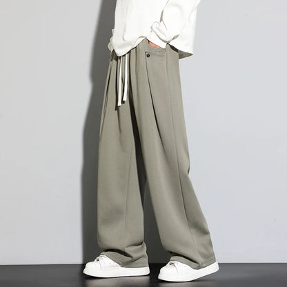 2025 Autumn Men Sweatpants Baggy Joggers Cotton Korean Sports Pants  Neutral Loose Outdoor Jogger Fitness Trouser