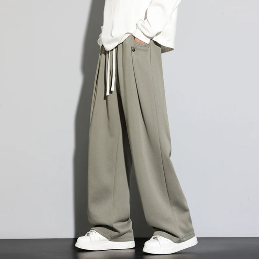 2025 Autumn Men Sweatpants Baggy Joggers Cotton Korean Sports Pants  Neutral Loose Outdoor Jogger Fitness Trouser