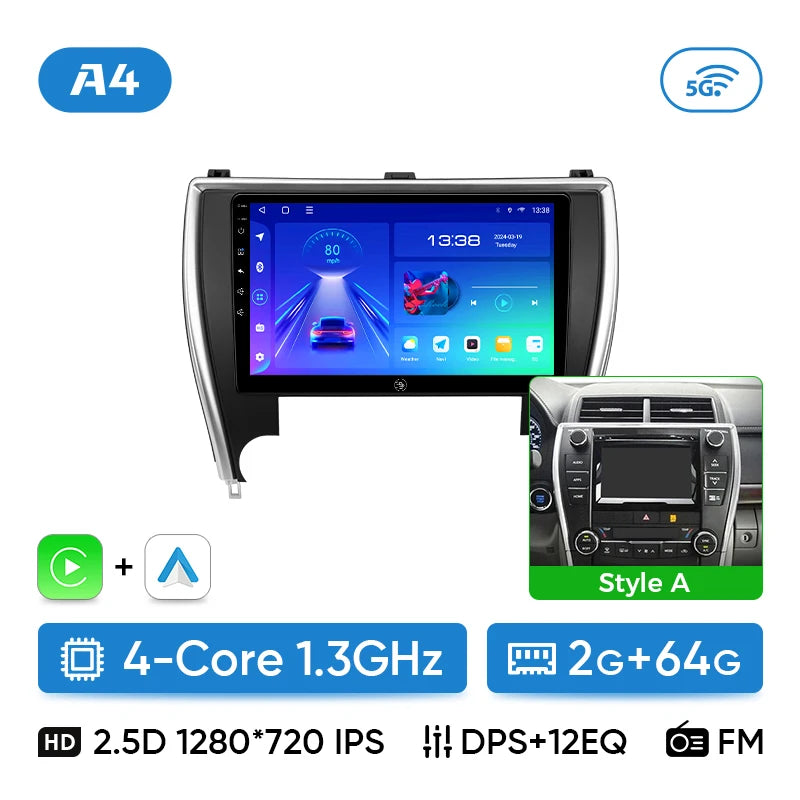 Ainavi Car Multimedia Player For Toyota Camry 7 XV 50 55 US Version 2012 2013 2015 2017 wireless Carplay Android Auto 4G Wifi