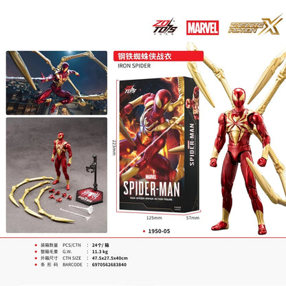 ZD Toys Marvel Avengers Iron Man Action Figure Miles Morales 2099 Suit Mark 28 MK50 MK10 MK18 MK19 Action Figure Toy Gift