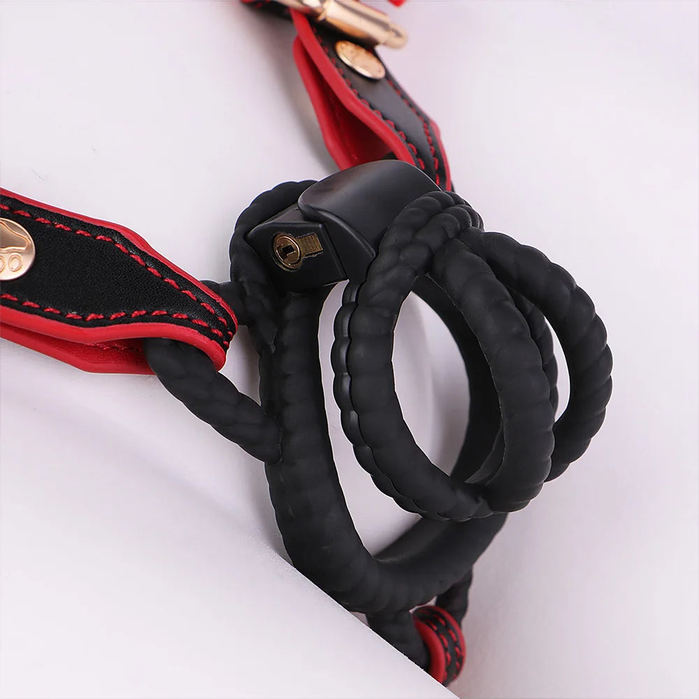 FRKO 2 In1 BDSM Detachable Chastity Belt Y Chastity CB Lock Belt Cock Cage Sex Toys Anal Plug Sissy Sexual Restraint Abstinence