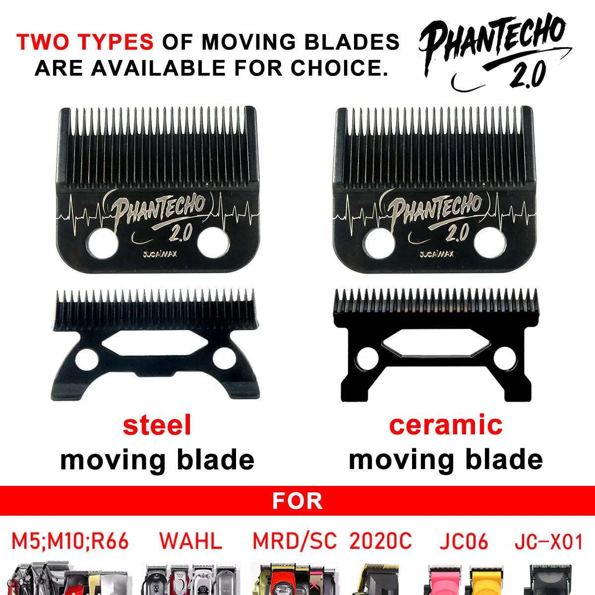 JUCAI Replacement Original PHANTECHO2.0 Blade Accessories for JUCAI X01 JC06  V003 R66 M10 Madeshow Wmark Kulilang VGR ETC.Knife