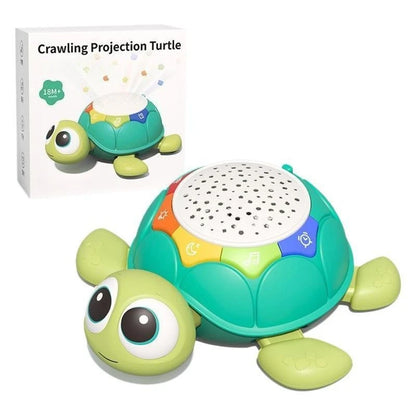 Musical Turtle Baby Toys Infant Light-up Projector Musical Tummy Time Toy Baby Crawling Toys Birthday Christmas Gift for Kids