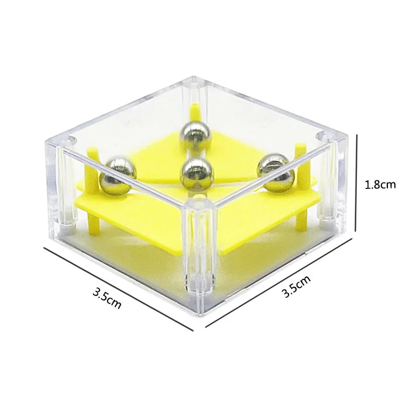 Balance IQ Maze Game Set  3D Brain Teaser Fun Mini Cube Puzzle in a Box Party Favors for Kids Teens Adults Ideal Prizes Gifts