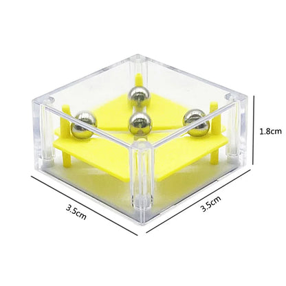 Balance IQ Maze Game Set  3D Brain Teaser Fun Mini Cube Puzzle in a Box Party Favors for Kids Teens Adults Ideal Prizes Gifts
