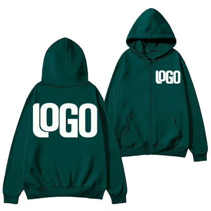 Zipper Hooded Cardigan Sweatshirt Jacket, New Fashion, Anytime, Anywhere Design Brand Logo/Custom Image Replication