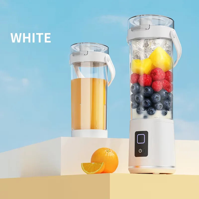 Rechargeable Mini Portable Juicer Cup, Multifunctional Dual-Use Small Household Fruit Juice Blender for Travel & Home