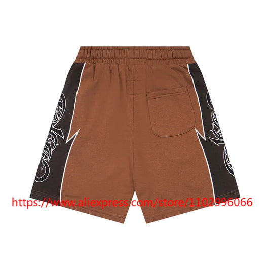 High Quality GOD High Street SPEED Shorts New Multicolored Elastic Waist Drawstring Loose Casual Sports Pants