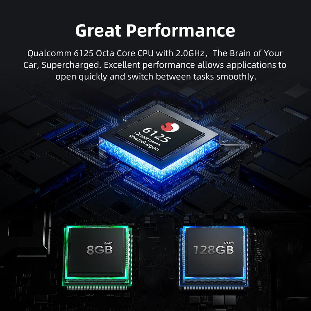 8GB+128GB Android 13 CarPlay Ai Box Ambient Light LED Dual WiFi HDMI 4G SIM Card 8-Cores Smart Car Multimedia Box USB Adapter